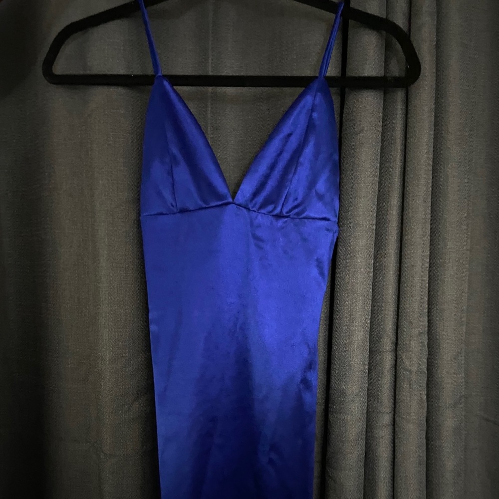 BLUE BODY CON DRESS FROM FASHION NOVA XS NWT